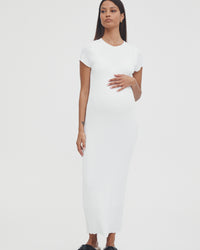 Stylish Babyshower Dress (White) 5