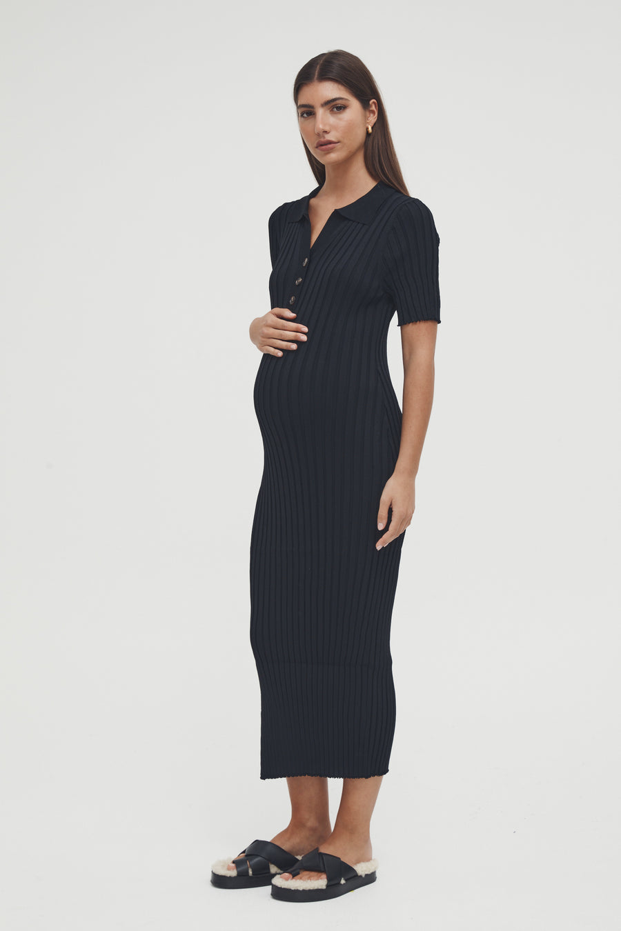 Black Tie Maternity Dress 5