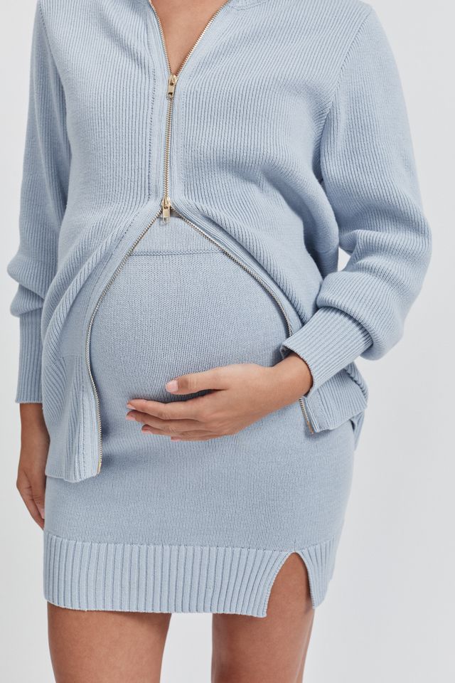 Stylish Maternity Skirt (Cornflower) 5