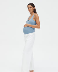 Maternity Boyleg Swimwear (Blue) 4