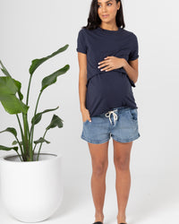 Maternity and Nursing Top Navy - 6