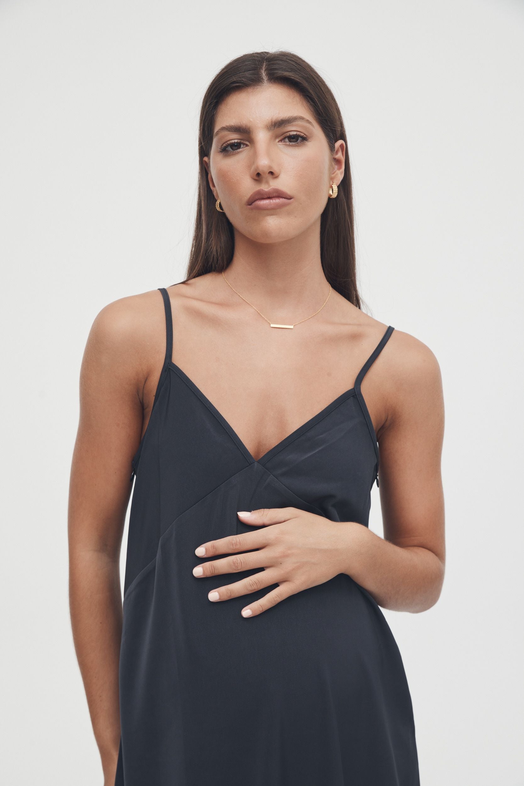Black Maternity Maxi Dress – LÉGOE HERITAGE
