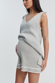 Essential Knit Short (Grey Marle)
