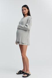 Essential Knit Short (Grey Marle)