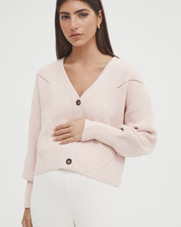 Maternity Cardigan (Pink) 5