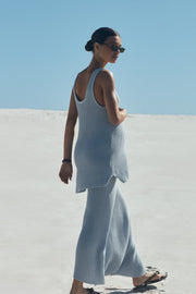 Arabella Knit Top (Mineral Blue)