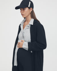 Black Maternity Coat 8