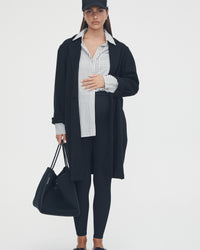 Black Maternity Coat 7