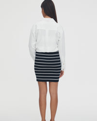 Stretchy Maternity Skirt (Stripe) 9
