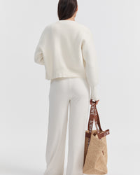 The Best Maternity Work Pant (Cream) 7