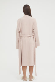 Maternity Waffle Robe (Blush) 8