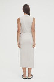 Maternity Wrap Dress (Stone) 7