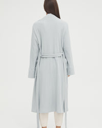 Maternity Waffle Robe (Dusty Blue) 8