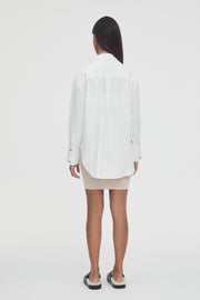Maternity Work Skirt (Oat) 7