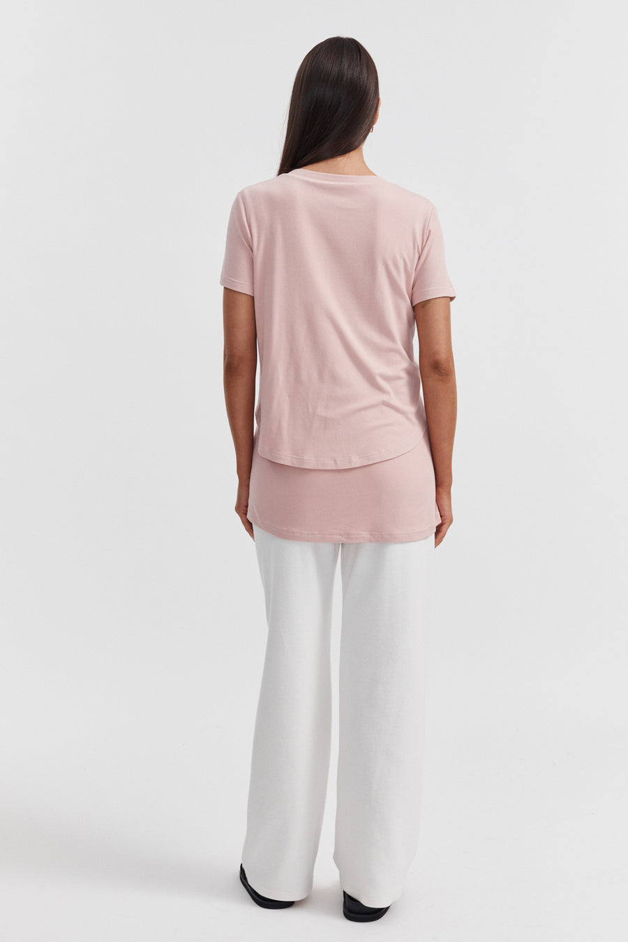 Stretchy Maternity Tee (Pink) 5