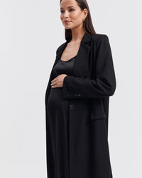 Black Maternity Slip Dress 10