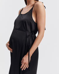 Black Maternity Slip Dress 6