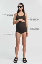 Capri Onepiece (Chocolate) - LÉGOE HERITAGE