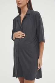 Black Maternity Nightie 1