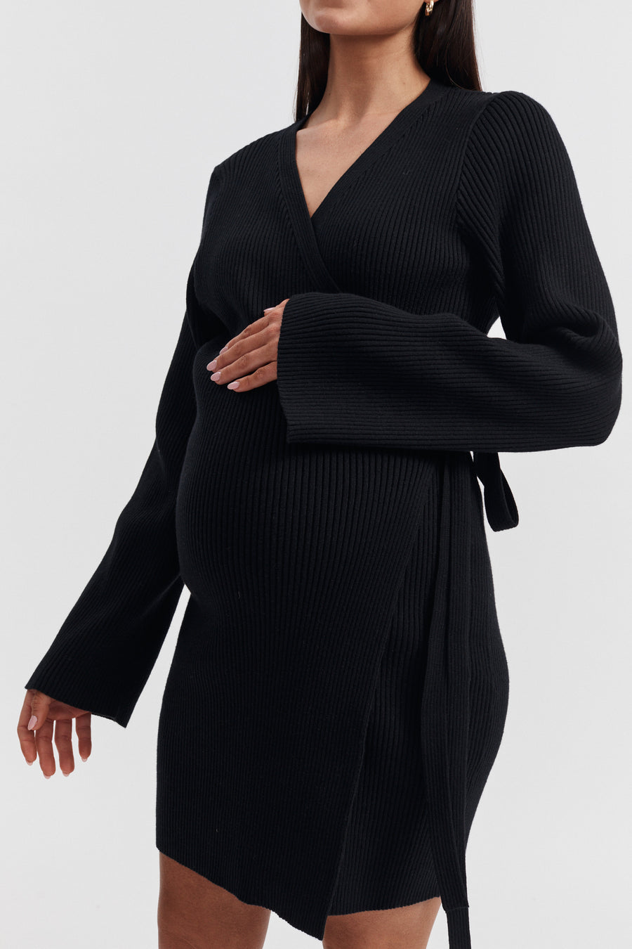 Grace Knit Wrap Dress