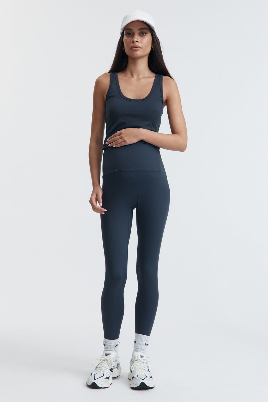 Cool Maternity Sports Leggings (Navy) 2
