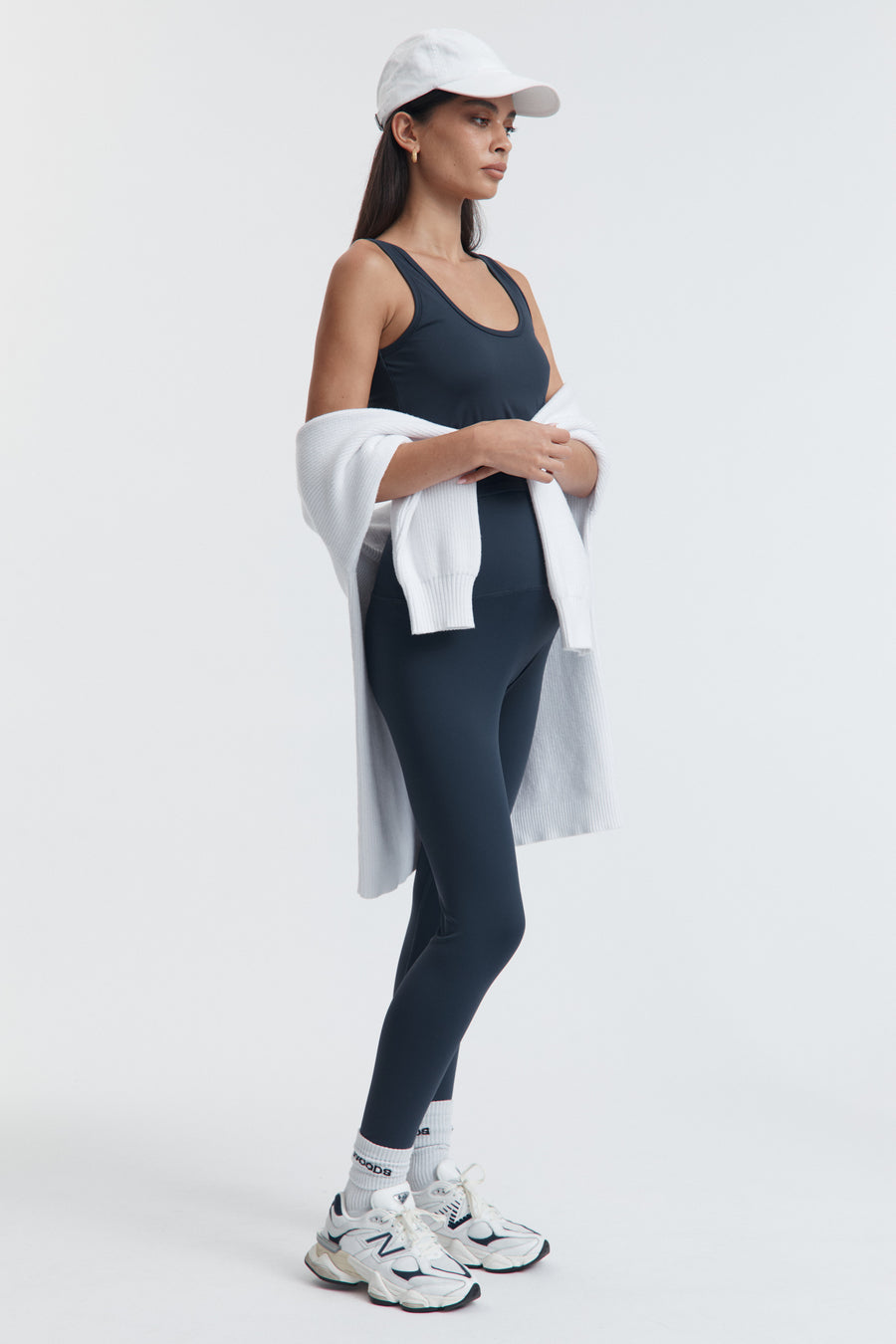 Cool Maternity Sports Leggings (Navy) 7