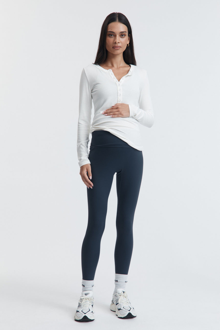 Cool Maternity Sports Leggings (Navy) 9