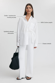 Cotton Poplin Shirt II (White)