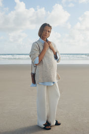 Celeste Wide Leg Pant (Buttercream)