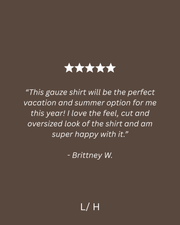 Cotton Gauze LS Shirt (White) - LÉGOE HERITAGE