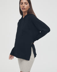 Stylish Maternity Hoodie (Black) 6