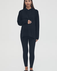 Stylish Maternity Hoodie (Black) 5