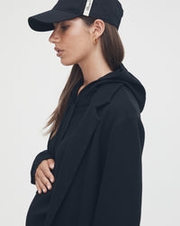 Stylish Maternity Hoodie (Black) 4