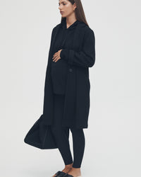 Stylish Maternity Hoodie (Black) 8