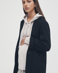 Black Maternity Coat 5