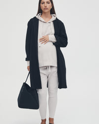 Black Maternity Coat 4