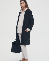 Black Maternity Coat 6