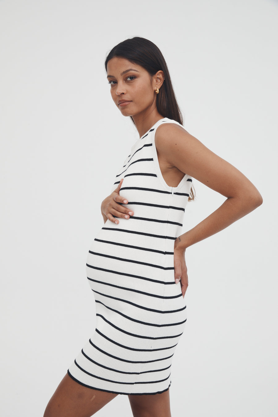 Summer Maternity Stripe Dress 2
