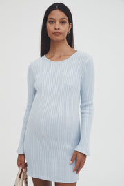 Maternity Resort Knit Dress (Powder) 7