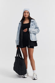 Stylish Maternity Hoodie (Black) 8