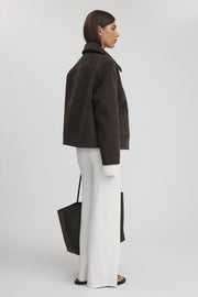 Designer Maternity Bomber (Chocolate) 17