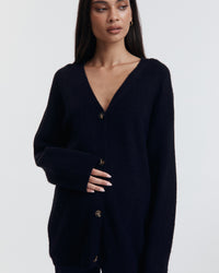 Designer Maternity Cardigan (Dark Navy)  6