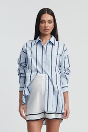 Designer Maternity Cotton Shirt (Stripe) 6