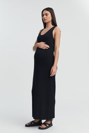 Designer Maternity Dress (Black) 1