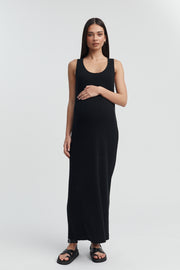 Designer Maternity Dress (Black) 3