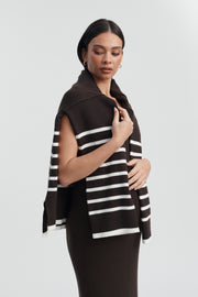 Designer Maternity Dress (Chocolate) 4a