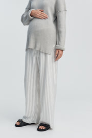 Designer Maternity Jumper (Grey Marle) 10