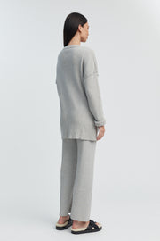 Designer Maternity Jumper (Grey Marle) 5