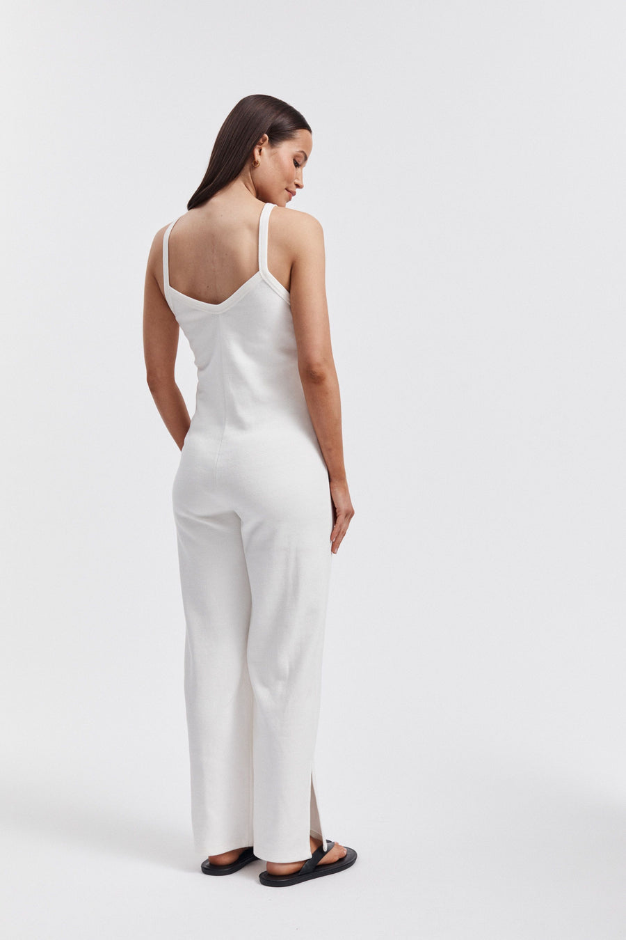 Designer Maternity Jumpsuit (White) 10