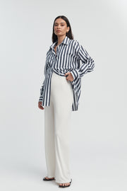 Designer Maternity Knit Pant (Ivory) 1